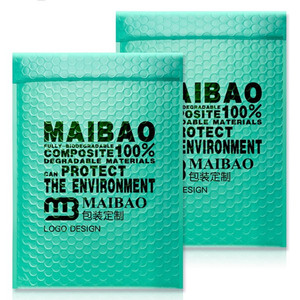 Enveloppes d'expédition personnalisées 100% <span class=keywords><strong>bio</strong></span> ECO, sacs d'expédition compostables biodégradables, enveloppes à bulles colorées - Product Image 4