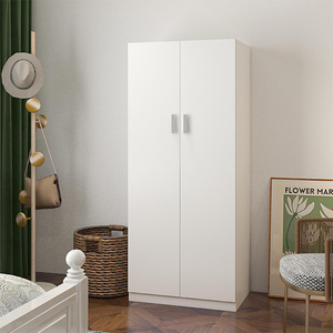 Quần áo hiện đại tủ quần áo phòng ngủ đôi cửa trượt tủ quần áo 2 nhân đôi treo đường ray kệ lưu trữ tủ cho phòng ngủ - Product Image 2