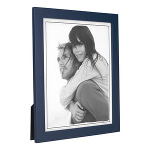 Cadre de <span class=keywords><strong>Photo</strong></span> bleu à fixation murale, plan artistique en bois, pour <span class=keywords><strong>Couple</strong></span> - Product Image 1