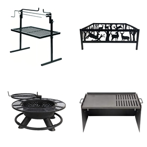 Braciere a Carbone per Campeggio all'Aperto, Griglia BBQ in Acciaio a Forma di Casa con Rivestimento in Polvere - Product Image 6
