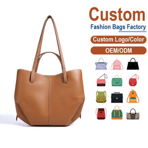 Bolsos de Mano para Mujer al por Mayor, Personalizados de Fábrica, Estilo Moderno, de Cuero Genuino, Bolsos de Hombro - Product Image 1