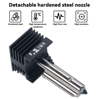 Untuk Bambu Lab P2S Hotend Kit Nozzle Baja Keras 0.4mm yang Dapat Dilepas Tahan Suhu Tinggi untuk Aksesori Printer 3D