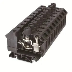 Chiku ruk 10-drehsi Din Rail Nut loại vít cầ<span class=keywords><strong>u</strong></span> chì khối thiết bị đầ<span class=keywords><strong>u</strong></span> cuối dây nối với LED - Product Image 1