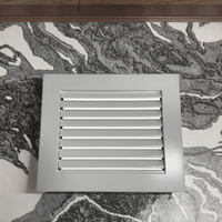 Grille de ventilation électrique en alliage d'aluminium pour plafond, diffuseur pour CVC, moderne, extérieur, sous-sol, entrepôt, atelier