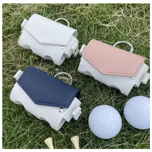 Golfs กระเป๋าใส่ลูกบอลสำหรับใส่ลูกกอล์ฟ,กระเป๋าใส่ลูกบาสเก็ตบอลกระเป๋าใส่เข็มขัดคาดเอวใส่ลูกบอลได้2ลูกสำหรับเครื่องประดับทอง