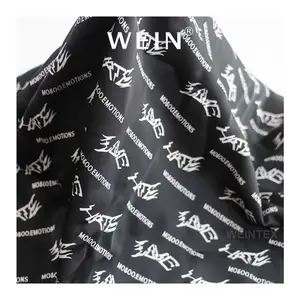 WI-E03 Màn Hình In Cổ Polyester Lụa Vải Satin Ánh Sáng Và Mềm Mại Cho Nhà Quần Áo