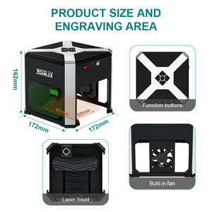 Máquina de grabado láser QDLASER <span class=keywords><strong>Wainlux</strong></span> <span class=keywords><strong>K6</strong></span> Mark, cortador de impresora, máquinas de carpintería, Mini máquina de grabado de 3000MW - Product Image 3