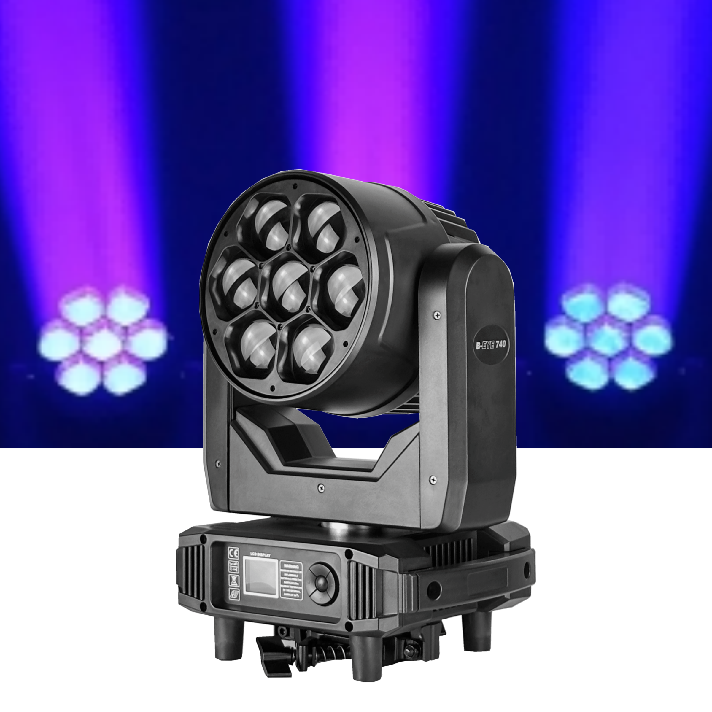 7*40w Bee Eye Zoom Wash Led Rgbw 4in1 Moving Head Lights