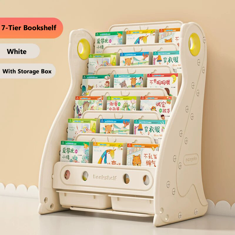 Blanc (6 niveaux + 2 bacs de rangement)