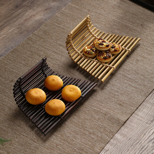 Luo's Bamboo Art Bamboo Tea <b>Mat</b> 3 Pcs Eco Friendly Oriental Design For Home Garden Hotel Restaurant - Product Image 3