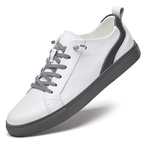 Chaussures décontractées pour hommes, chaussures de skate pour hommes, baskets en cuir de vache pour hommes, commande personnalisée en petite quantité - Product Image 2
