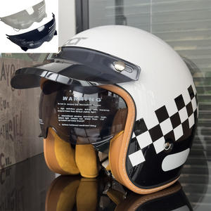 Nuevo Casco Abierto Retro ULASHKIM para Motocicleta para Hombre y Mujer, Construcción de ABS, Uso en Cuatro Estaciones, Talla Única - Product Image 2