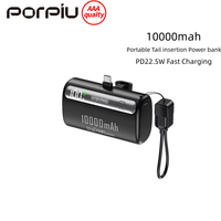 Batería Externa Portátil Ultrafina de 10000 mAh con Carga Súper Rápida PD22.5W, Pantalla LED, Entrada/Salida Tipo-C, Gran Venta