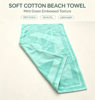 Luxury Modern Novelty 100% Cotton Yarn-Dyed Jacquard Windproof Quick-Dry Breathable Sand-Free Raised Terry Beach Bath Towel