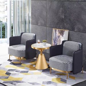 Ensemble <span class=keywords><strong>de</strong></span> meubles <span class=keywords><strong>de</strong></span> salon en tissu, cuir pu, <span class=keywords><strong>pied</strong></span>-<span class=keywords><strong>de</strong></span>-<span class=keywords><strong>poule</strong></span>, canapés, chaises, pieds en acier inoxydable, design moderne, 2 pièces - Product Image 5