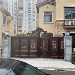 Porte coulissante automatique à double porte en aluminium de haute qualité personnalisée pour villa et hôtel, design moderne, installation facile - Product Image 5