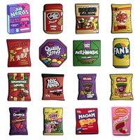 Breloques alimentaires et gourmandes pour chaussures, vente en gros, décorations et accessoires mignons pour pantoufles, style britannique, les plus vendues