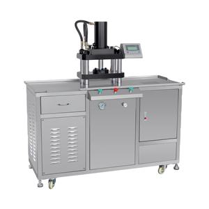 Mesin pemadat bubuk kosmetik semi-otomatis untuk Eyeshadow <span class=keywords><strong>Foundation</strong></span> perona pipi produksi kue - Product Image 1