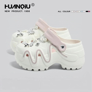 Zapatos <span class=keywords><strong>Crocs</strong></span> de Plataforma con Suela Gruesa para <span class=keywords><strong>Mujer</strong></span>, Novedad de Verano 2025, de EVA, para Playa, Punta Cerrada, Sin Interior - Product Image 5