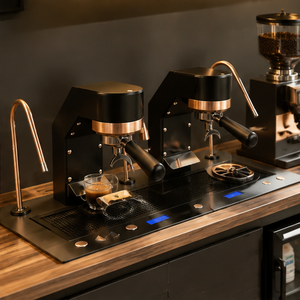 Macchina per Caffè Espresso Commerciale da Incasso, Macchina per Caffè Integrata per Caffetterie, Ristoranti e Bar - Product Image 2