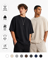 Camisetas de Manga Corta para Hombre, Estilo Hip Hop, 275GSM, 100% Algodón, Logotipo con Pedrería, Cuello Redondo, Corte Amplio, Premium, Venta al Por Mayor