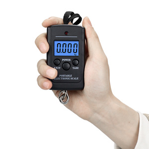 Báscula Electrónica Portátil Long Bei de 50 kg, Báscula Digital de Pesca con Gancho, Funciona con Batería, con Función de Tara, para Uso en Exteriores - Product Image 1