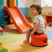 Tabouret rond en plastique de petite taille, directement de l'usine, léger et compact, idéal pour la maison et le bureau comme siège supplémentaire