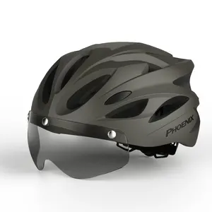 Phoenix Fietshelm Groothandel Smart Fietshelm Fabrikant Road Mountain Dirt Bike Helm Voor Mannen Met Led Achterlicht