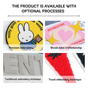 แผ่นปักผ้าโพลีเอสเตอร์สำหรับตกแต่งเสื้อผ้าหมวกกระเป๋าเป้ - Product Image 6