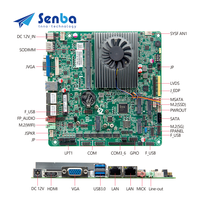 Carte mère avec processeur Celeron N100 N97 N95 Quad Core, 2 ports LAN, DDR4, SSD, 12V, sans ventilateur, mini carte mère ITX, PC monocarte