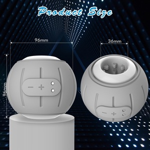 Masturbatore Maschile Vibrante a Forma di Palla, 10 Modalità di Vibrazione, Guaina Rimovibile in TPE, Impermeabile, Giocattolo Sessuale per Uomini - Product Image 4