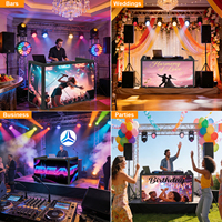 Pantalla LED Portátil de 6 Pies para Cabina de DJ, Consola Profesional con Soporte, Control por Aplicación SDK 5G/WiFi para Clubes, Bodas y Fiestas