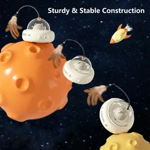 Smart Modern Teaser <b>Cat</b> <b>Interactive</b> <b>Toy</b> Electric <b>Cat</b> Teaser Stick Bell Training Pet <b>Toys</b> Replaceable Supplies - Product Image 5