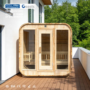 Cabine de sauna extérieure en pin thermo-traité à <span class=keywords><strong>prix</strong></span> de gros pour le bien-être à domicile et au jardin, sauna en bois pour 4 personnes - Product Image 1