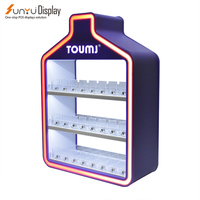 Présentoir à cigarettes de table d'affichage de magasin de fumée personnalisé d'usine chinoise avec lumière led présentoir en acrylique