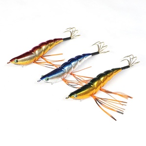Esca per <span class=keywords><strong>Calamari</strong></span> EGI 3.0 #   Esca Dura in ABS 11cm 14g, Gamberetto Luminoso Fluorescente a Lento Affondamento per Pesca in Acqua Salata <span class=keywords><strong>di</strong></span> <span class=keywords><strong>Calamari</strong></span>, Polpi e Seppie - Product Image 1