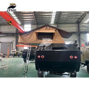 Remorque pliante Lowboy Camper Black Rhino Expedition Rv Flat Bed Caravan Vintage Closed Tow - Product Image 5