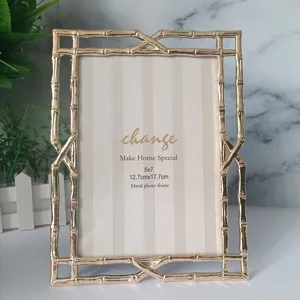 Photo Frame Custom Light Luxury Gold Photo Frame 6 /7/ Inch High-grade Alloy Photo Frame High-end Wedding/holiday Gifts