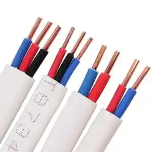 BVVB electrical wire 2/3 cores flat electrical cable/power cable 1/1.5/2/2.5/3/3.5/4mm2