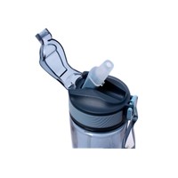 Bouteille d'eau sport en plastique sans BPA de qualité supérieure, durable, personnalisée, en silicone, 800 ml, avec paille, écologique, faite à la main, cadeaux originaux