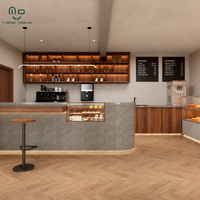 Comptoirs de caisse modernes en LED, écologiques et étanches pour la décoration des cafés et des bars à café