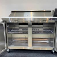 Table de préparation de pizzas UL ETL CE Factory, table à salade en acier inoxydable, réfrigérateur pour cuisine, pizzeria, restaurant