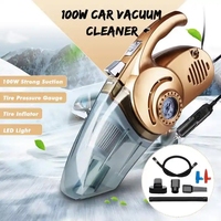 Portable nouveau Style 4en 1 voiture aspirateur DC 12V120W 3000mba aspiration poche voiture pompe gonflable compresseur d'air