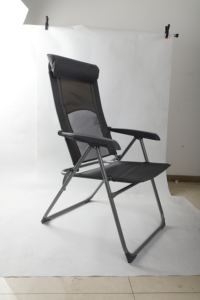 كرسي متحرك خارجي قابل للطي للتخييم مع مسند رأس لصيد الأسماك مصنوع من سبائك الألومنيوم قماش أكسفورد لاستخدام غرفة المعيشة - Product Image 6