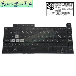 คีย์บอร์ด SP backlit สำหรับ ASUS ROG Strix III <span class=keywords><strong>G512</strong></span> L3บวก GL531 G531G G531GV G531 G531GT G531GU 0KNR0-4613SF00 V184262BE1SW - Product Image 2