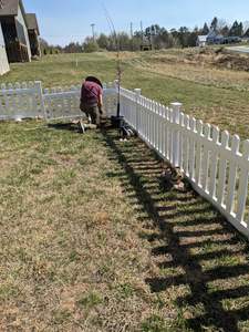 3ft H x 6ft B Hekwerkset Wit Vinyl Schutting Eenvoudige Installatie Buitenhek voor Achtertuin of Patio DIY Decoratief Hekwerk - Product Image 3