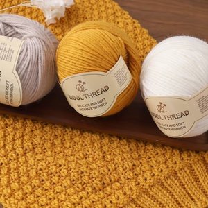 Fil de <span class=keywords><strong>laine</strong></span> filé pour tricot à la main, fil multicolore à 4 brins, motif brut, pour chapeaux et écharpes pour adultes, fil de crochet de moyenne épaisseur - Product Image 3