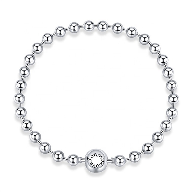 Fashion Luxury Jewelry Women Diamond Unique Bracelet Chunky Matching Designer 925 Silver Natural Stones Ladies Beads Bracelets