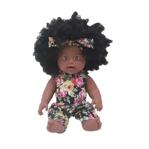 31 CM 12 इंच है vinyl गुड़िया निर्माता vinyl शरीर काला बच्ची गुड़िया लड़कियों के लिए