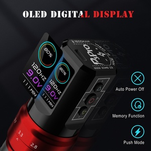 1600mAh Wireless Tattoo Pen <b>Machine</b> Adjustable Stroke OLED Display <b>Rotary</b> Tattoo Gun for PMU SMP - Product Image 4